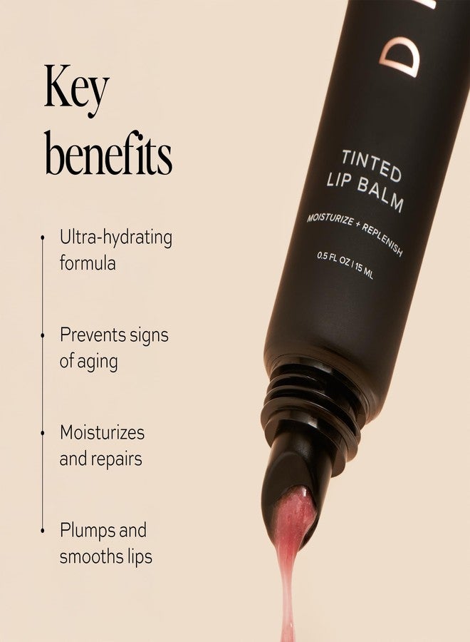 DIME Beauty Tinted Lip Balm (Desert Rose) - Hydrating Tinted Lip Balm and Gloss, Vegan & Cruelty-Free, Anti-Aging Lip Care, .5 oz / 15 ml - Image 2